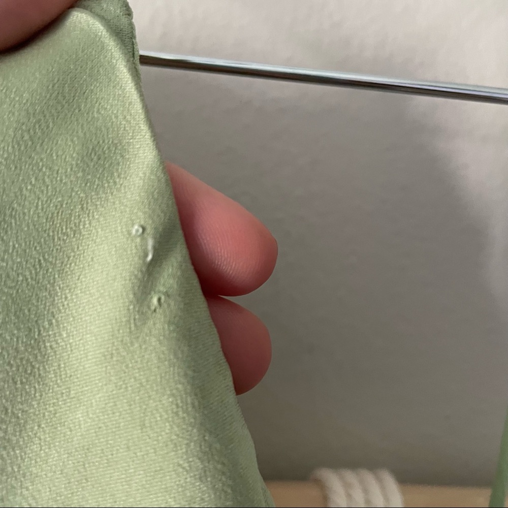 Verge Girl Sage Green Satin Mini Slip Dress - Picture 7 of 8